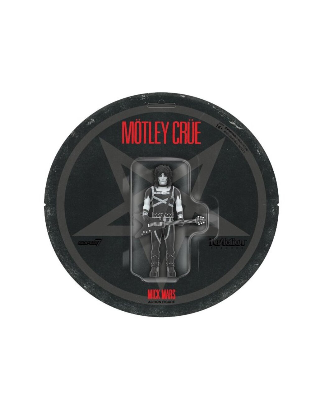 Mötley Crüe Mick Mars Action Figure Super7 ReAction 3.75-Inch Collectible New Se